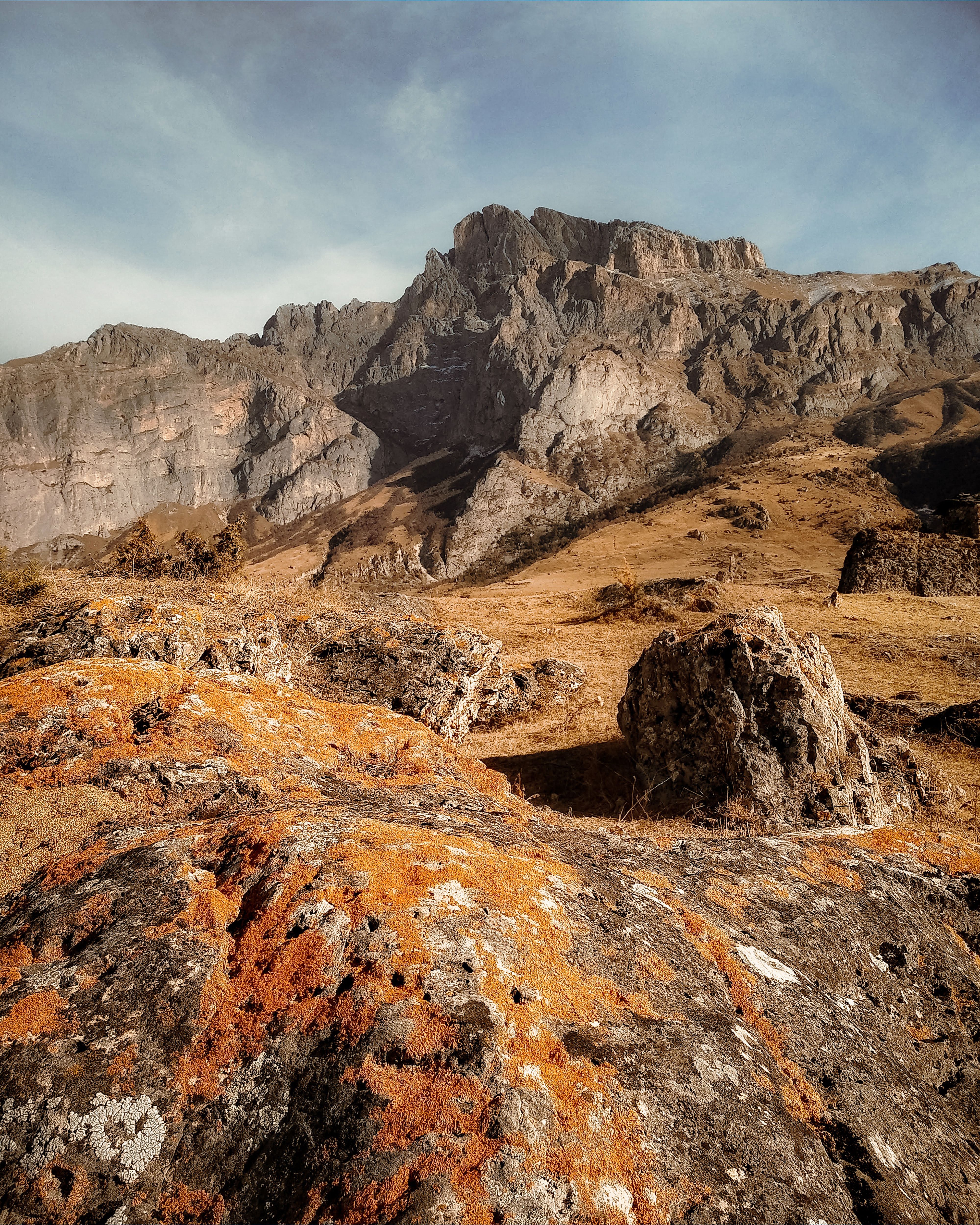 A Rocky Mountain Under Blue Sky · Free Stock Photo
