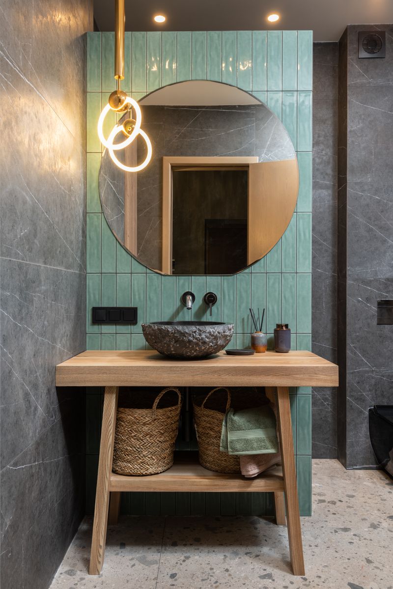 Black Fixtures against an All-White Palette