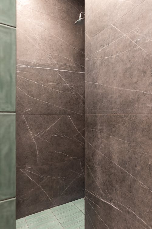 Free Marbled Wall Shower Room Stock Photo