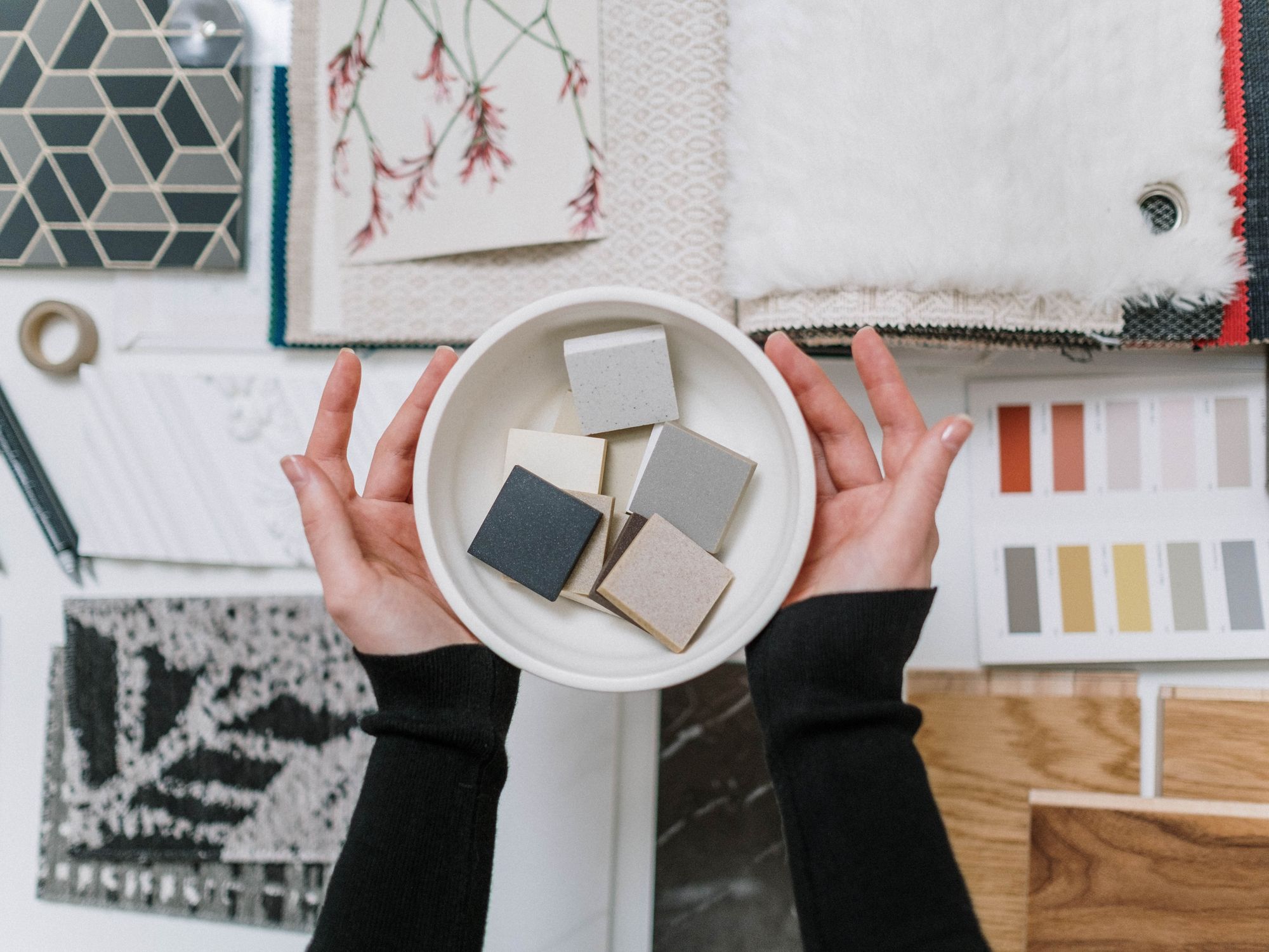 Wallpapering in Stockwell, Lambeth — decorator hanging pattern-matched wallpaper