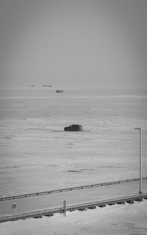 Free stock photo of arctic landscape, black-and-white, cold