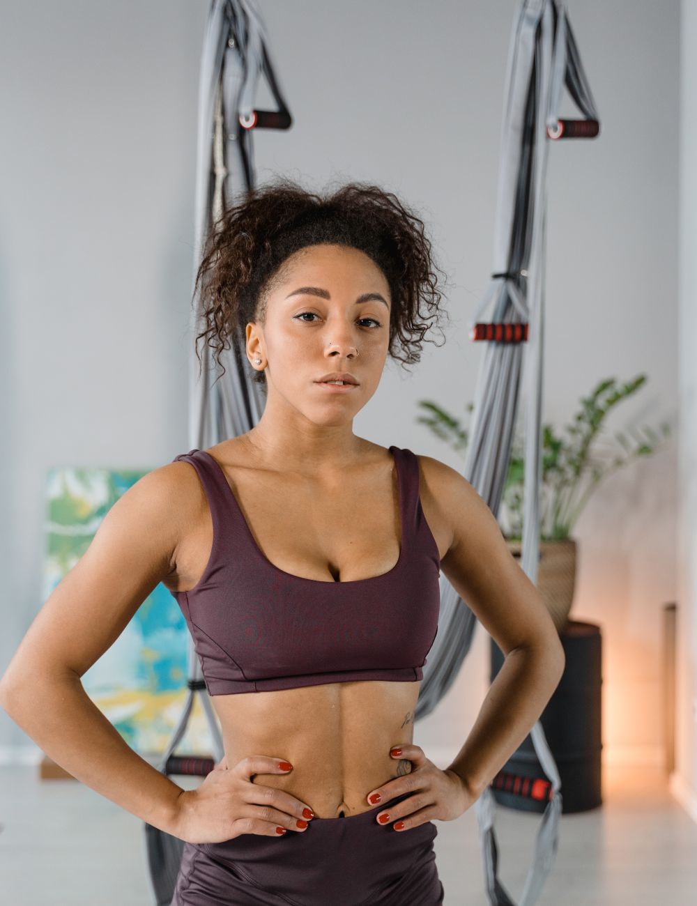 Athlete wearing the Purity Activewear Set in studio