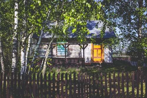 Old abandoned house in the village