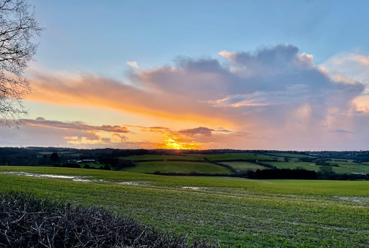 Sunset Over Marsh