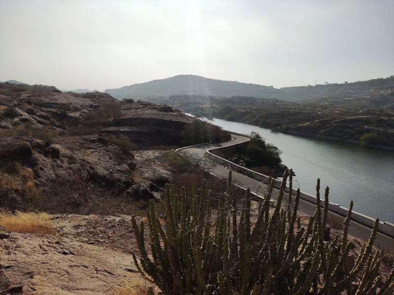 Modern container office workspace with desk and equipment