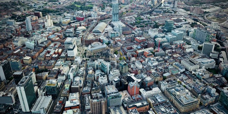 Vista aérea de Mánchester