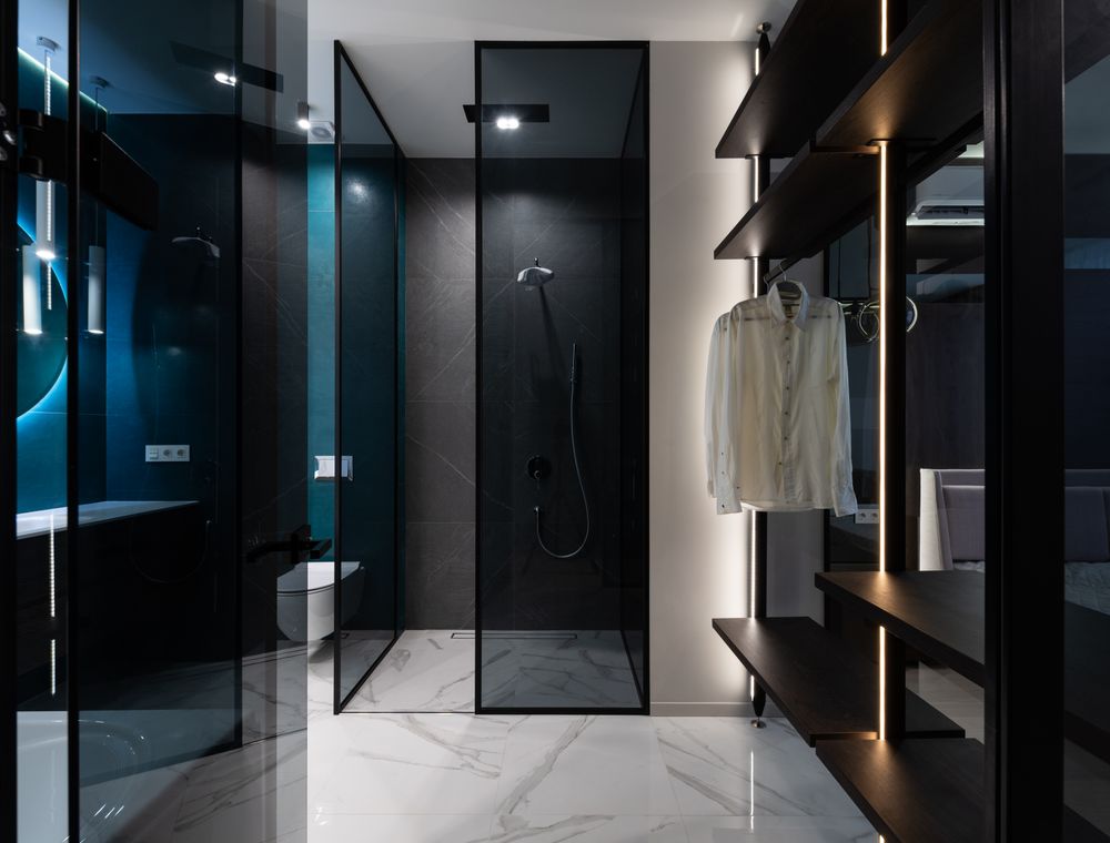 Modern toilet installation bathroom Palm Springs
