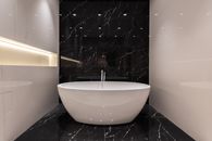 Interior of modern bathroom in apartment