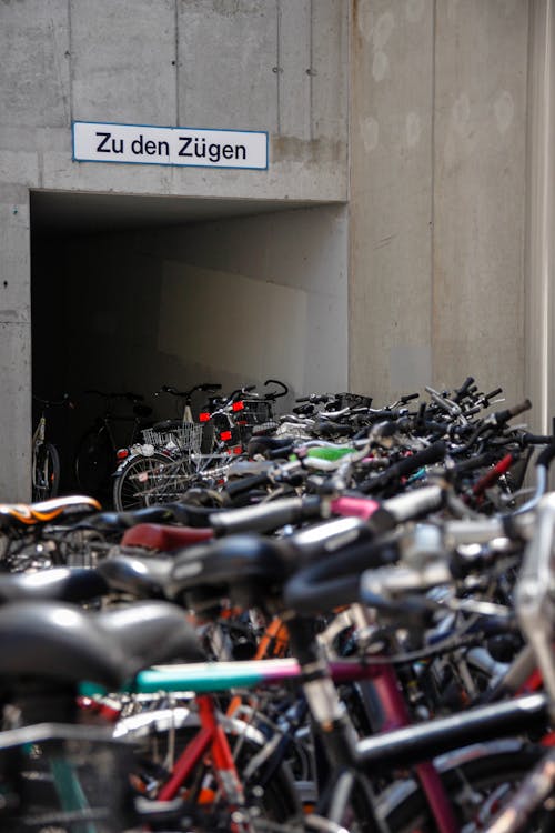 Bicycles near Tunnel