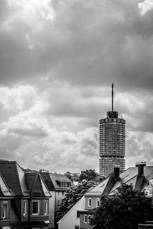 Free stock photo of black and white, clouds, monochrome photography