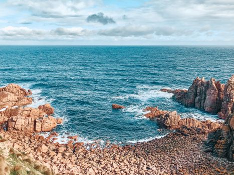 Beautiful Rocky Shore Under the Sky