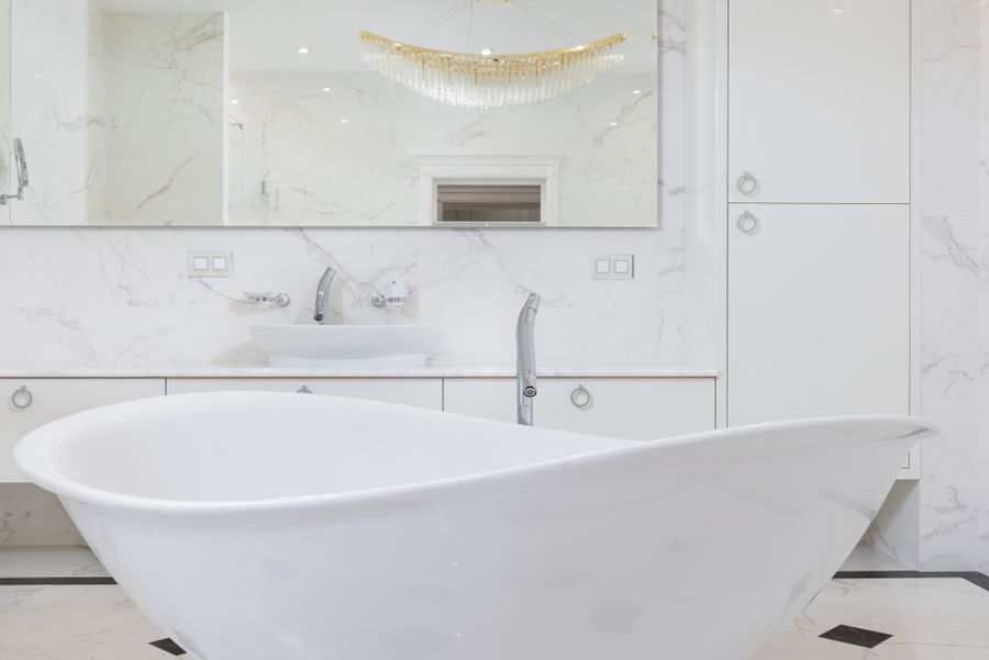 Shower to tub conversion alcove bathtub Thousand Palms
