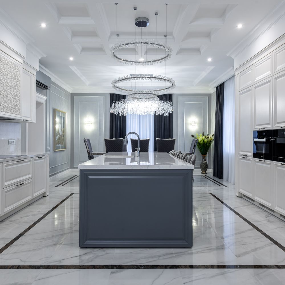 Kitchen Spraying in Grahame Park — surfaces prepped and cut in by hand