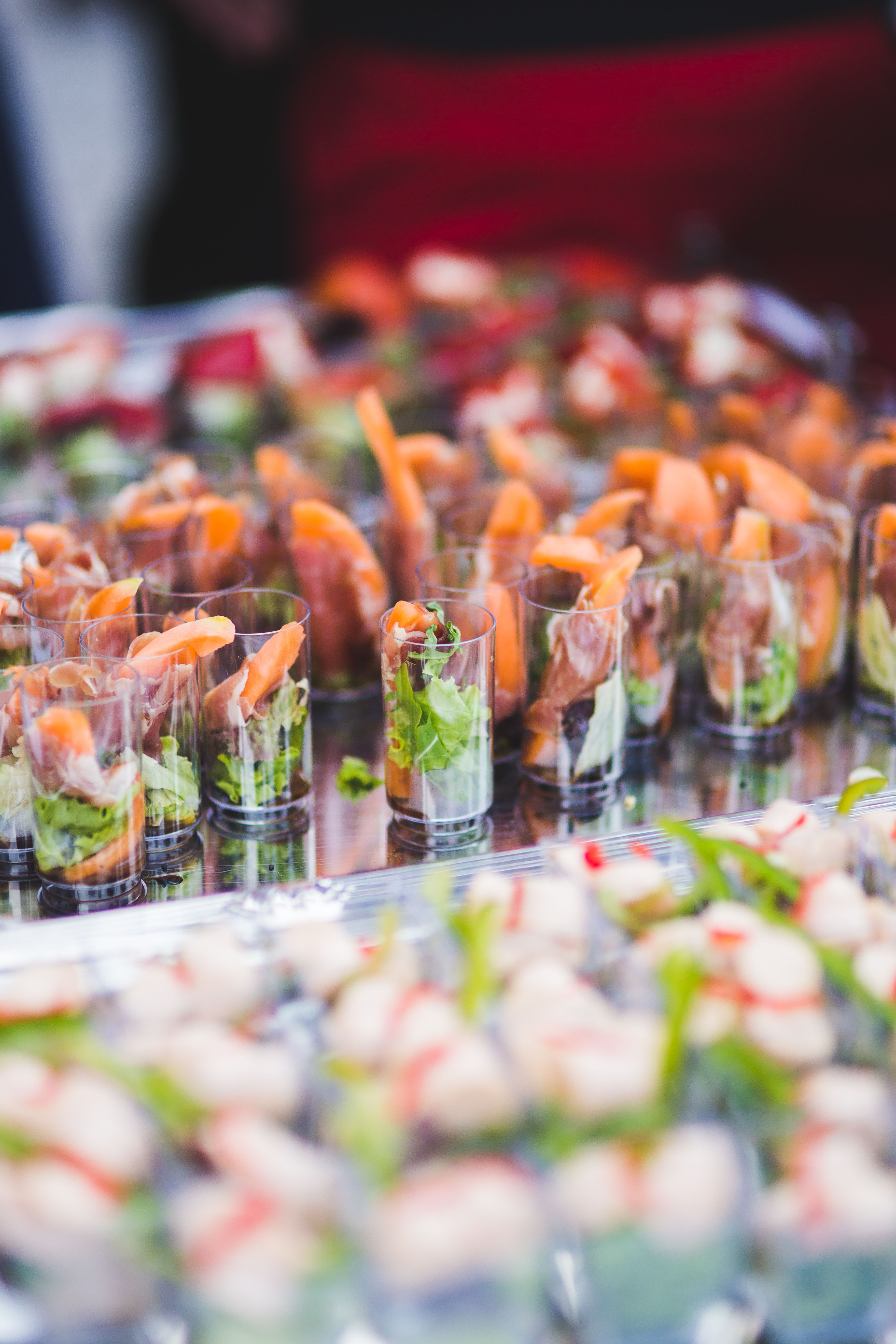 Snacks in shot glasses · Free Stock Photo
