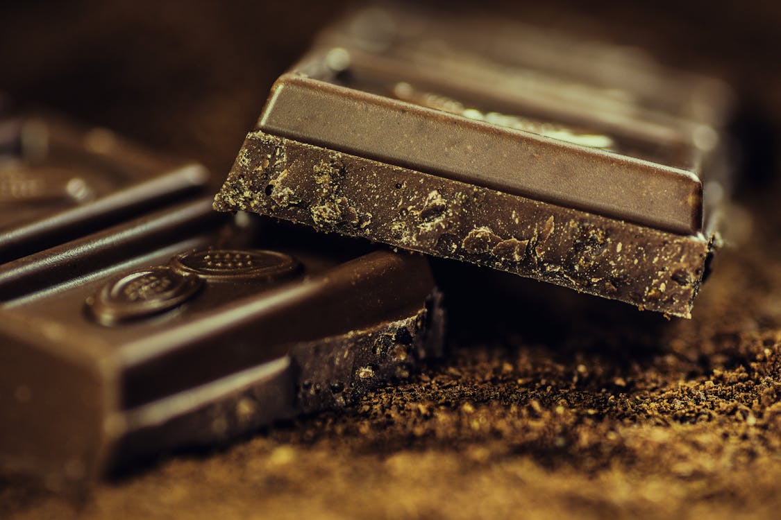 Delicious Dark Chocolate Bar Pieces