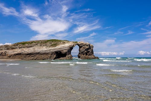 Arch Rock Formation in Sea