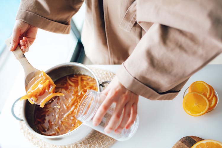 Soup In Pot And Jar