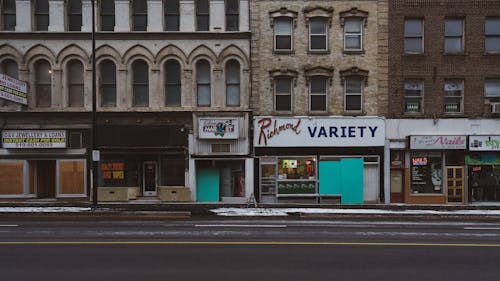 Small Stores along Street