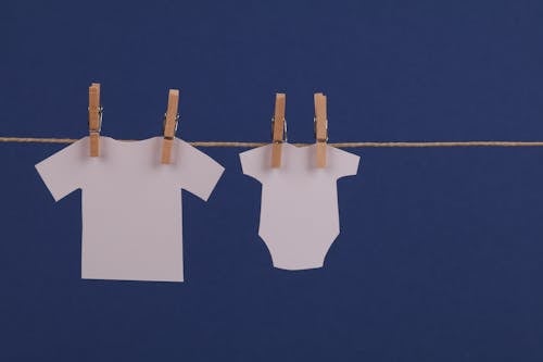 Free Paper Laundry Hanging on String Stock Photo