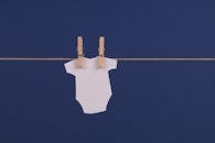 Paper Bodysuit Hanging on Clothesline