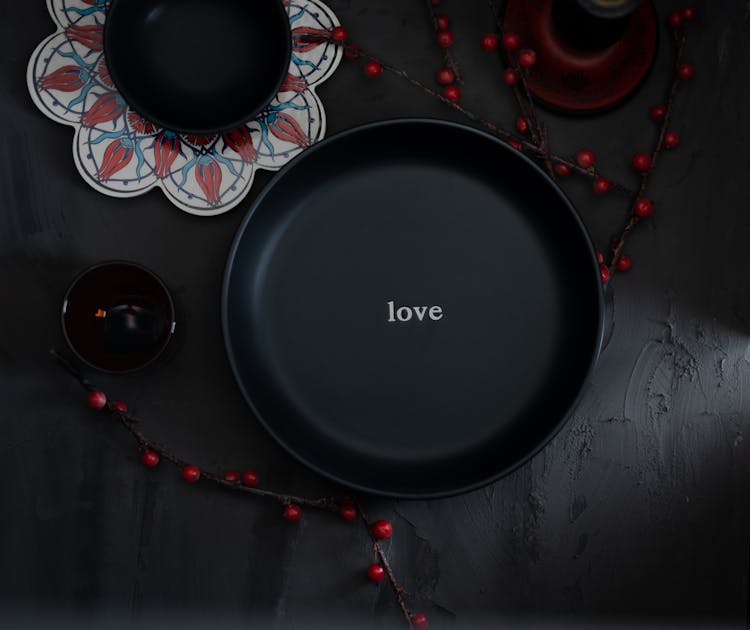 Black Decorative Plates