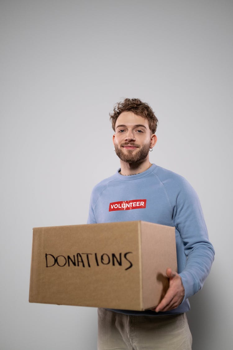 Man Holding A Box