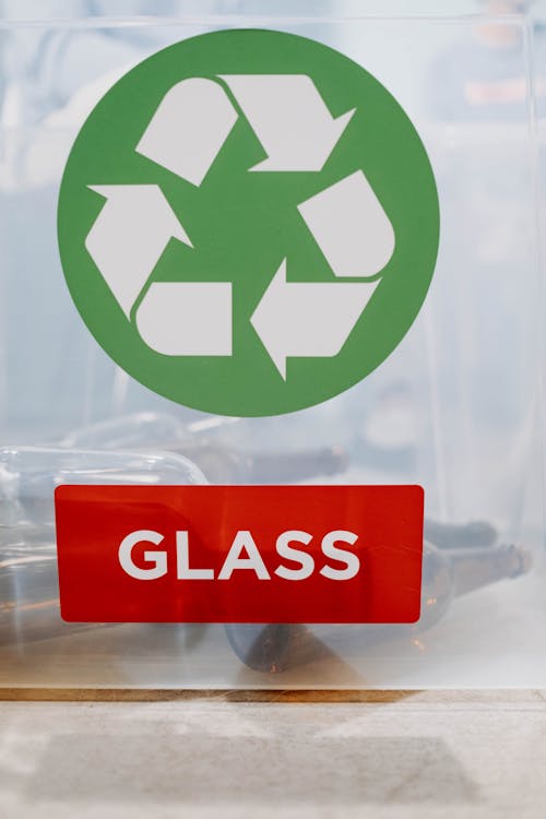 Recyclable Glass Items in a Box