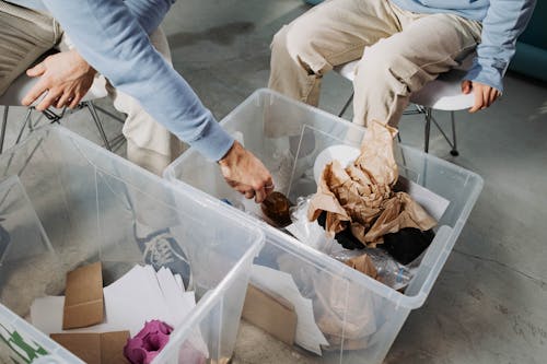 Fotos de stock gratuitas de basura, cajas, clasificación