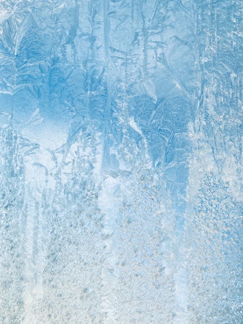 Free Full Shot of Frost Forming on Glass Surface Stock Photo