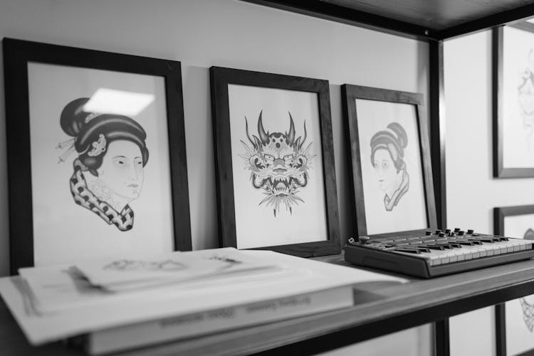 Drawings In A Picture Frames