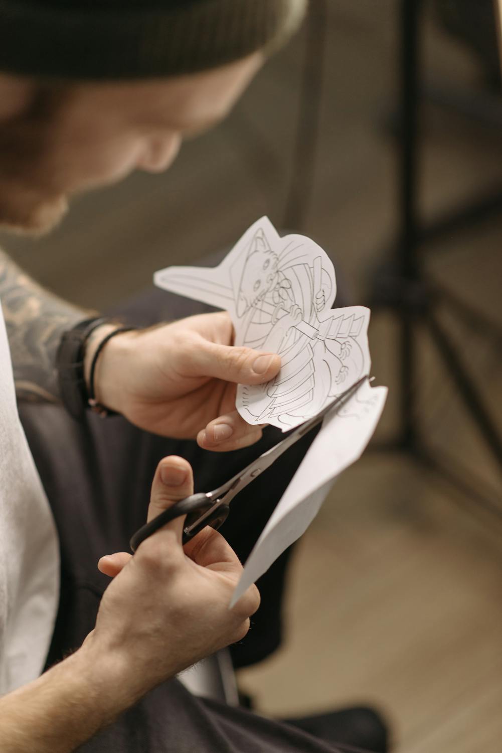 A Person Using Scissors · Free Stock Photo