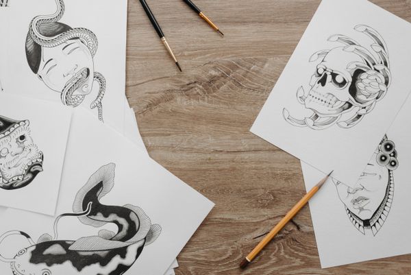 Graphite sketches and drawing tools — Pavel Danilyuk on Pexels