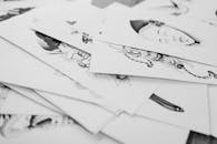 Stack of Papers with Tattoo Designs