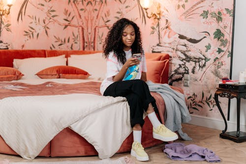 Free stock photo of adolescent, afro hair, apartment Stock Photo