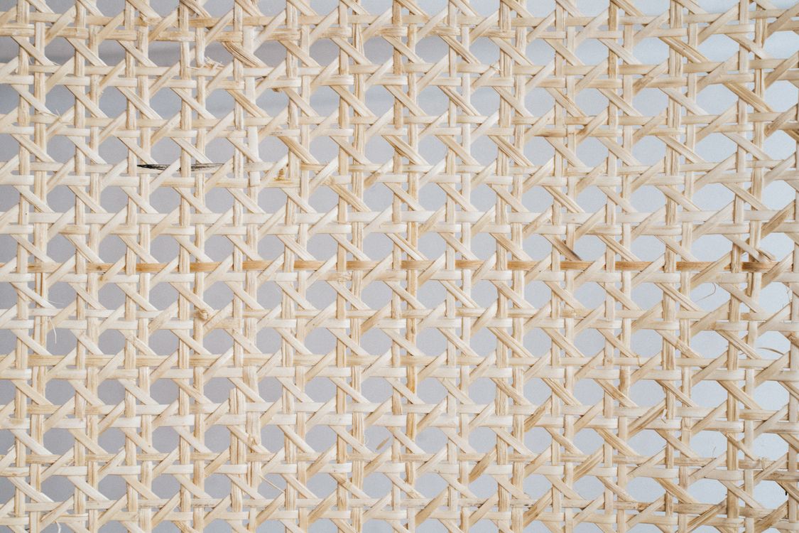 Close Up Photo of Natural Rattan Hexagonal Woven Material · Free Stock ...