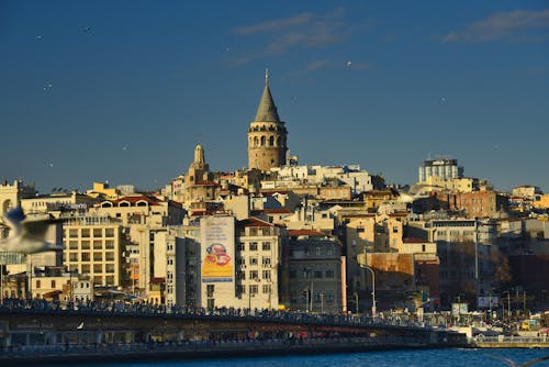 City Buildings Under the Blue Sky