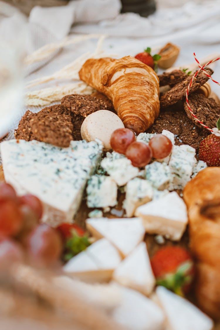 Close Up Of Cheese Board