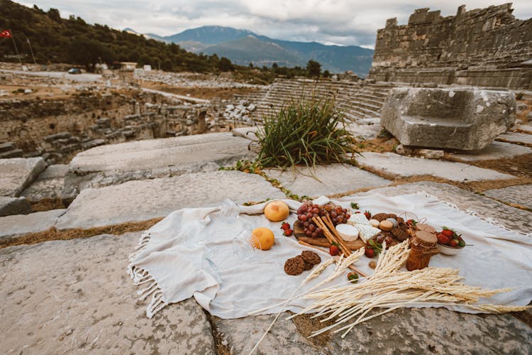 Picnic In Ancient Ruins