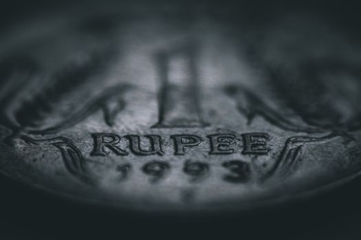 Macro Photography of a Silver Coin