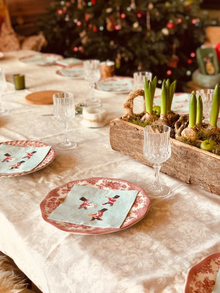 Empty Plates On Table