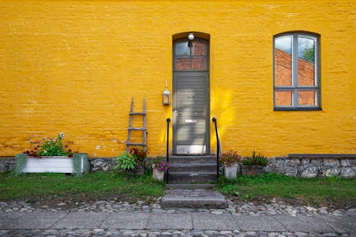 A House with a Yellow Wall