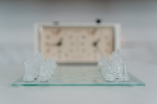 Close Up Shot of Chess Pieces