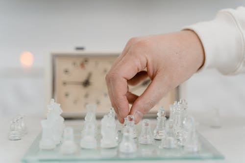 A Person Playing Chess