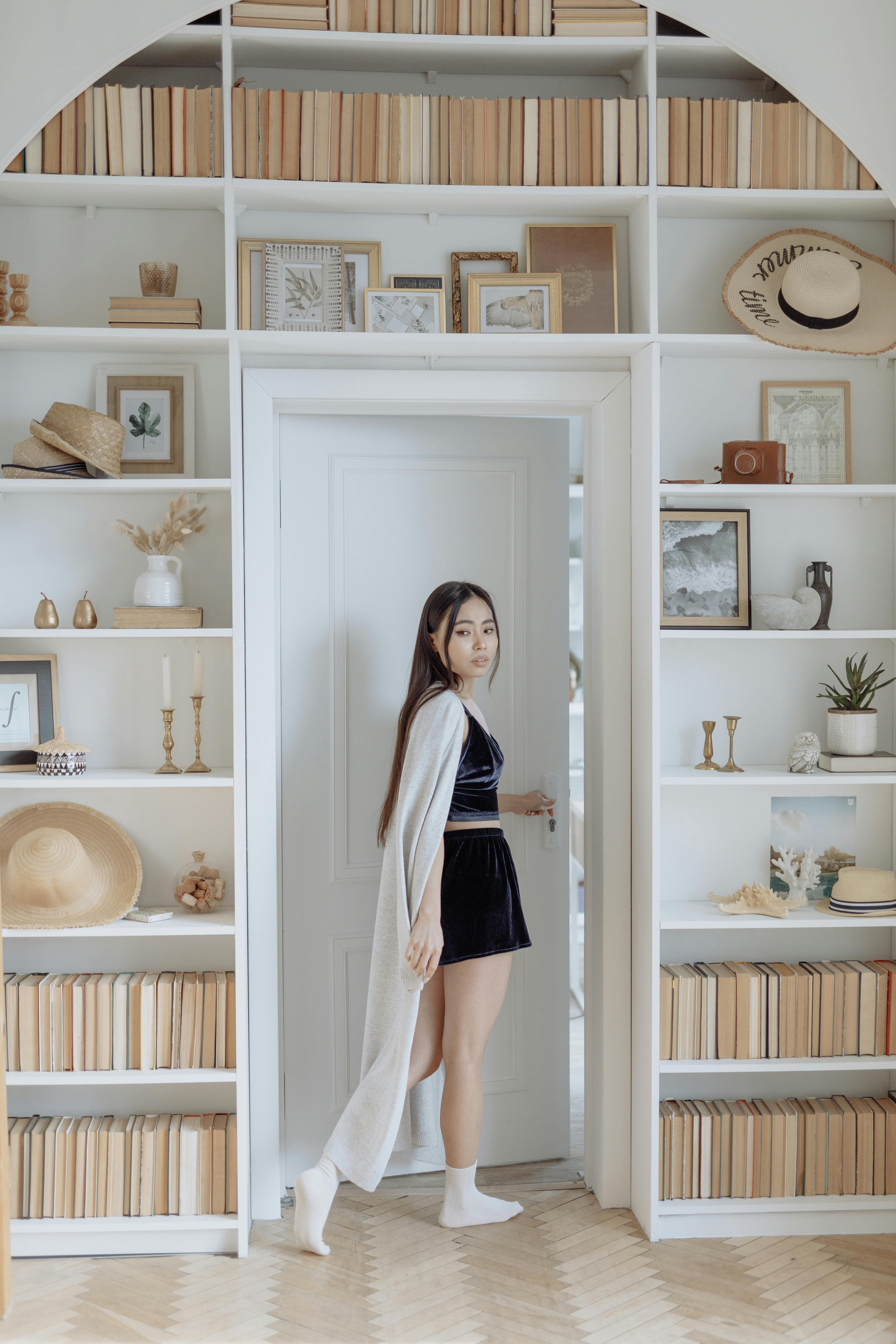 stylish young woman wearing loungewear