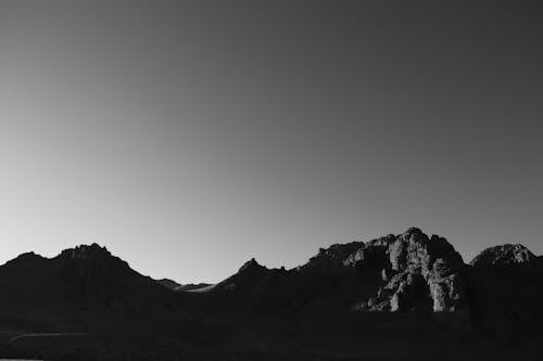 Free Silhouette of Mountain Stock Photo