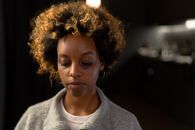 A Woman with Black Eye