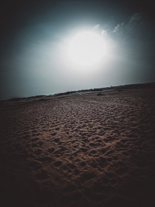 Free stock photo of beach sand, blue water