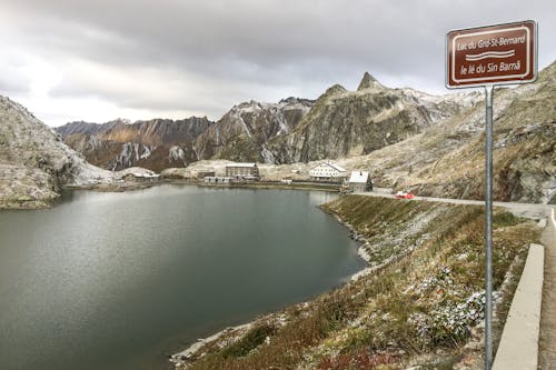 Great Saint Bernard Road Pass in Switzerland