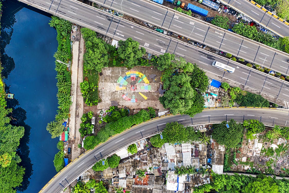 Gratis Foto stok gratis air, infrastruktur, jalan raya Foto Stok