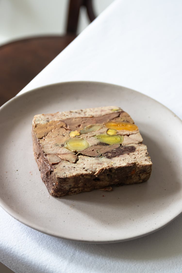 Delicious Meatloaf Served On Plate